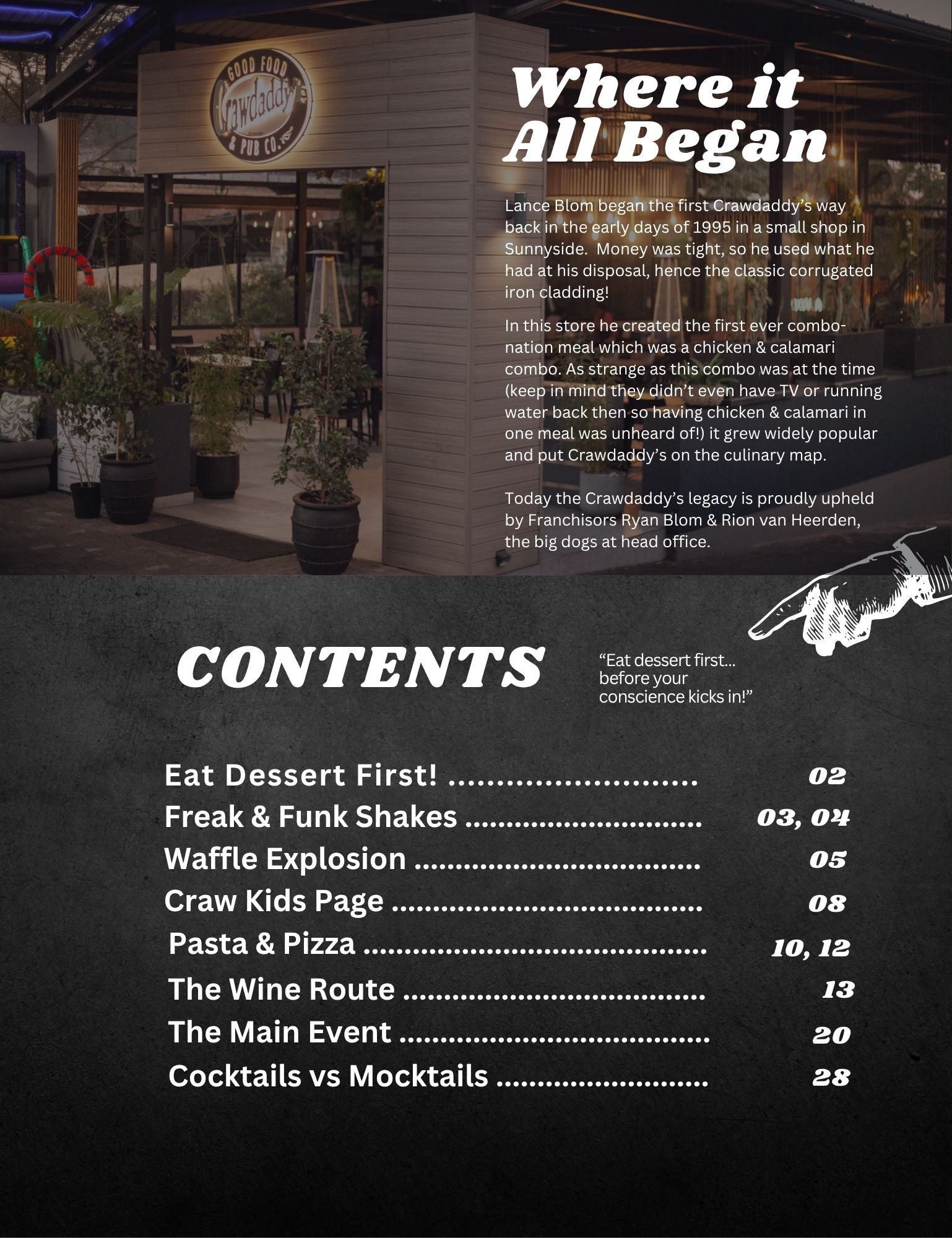 Menu page 3