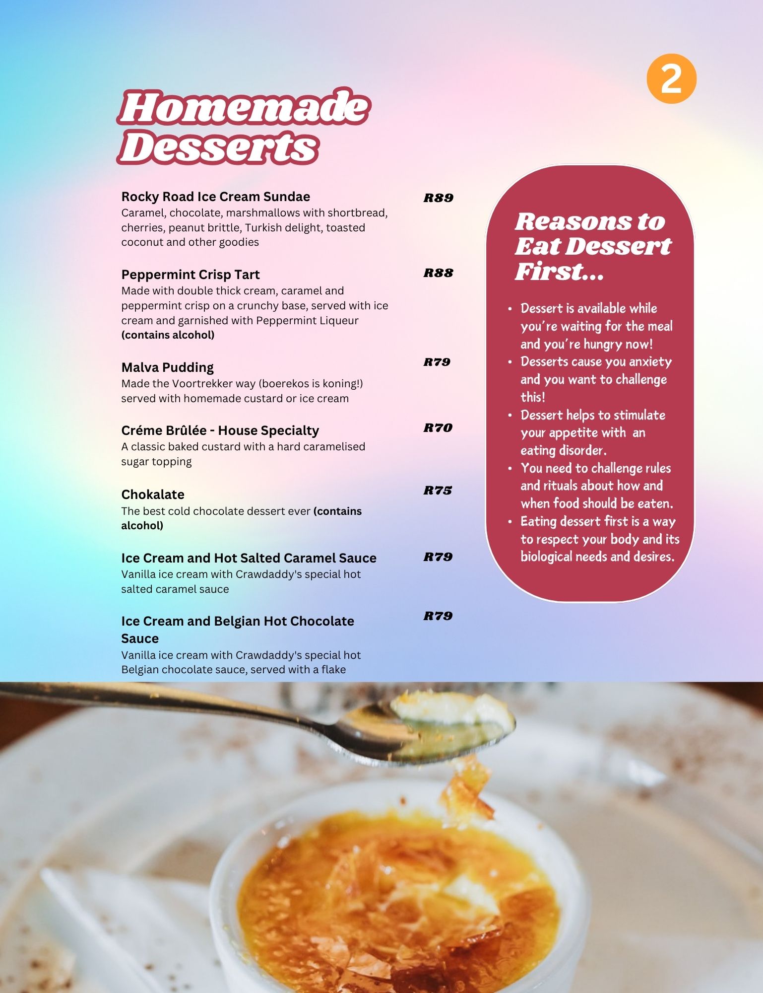 Menu page 5